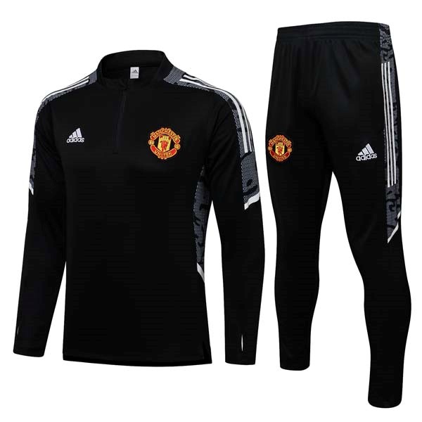 Sweatshirts Manchester United 2022 Schwarz Günstige Fußballtrikots